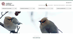 Desktop Screenshot of coopfunerairelaurentides.org